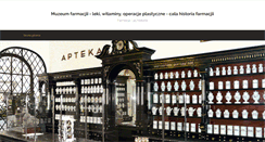 Desktop Screenshot of muzeumfarmacji.pl