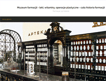 Tablet Screenshot of muzeumfarmacji.pl